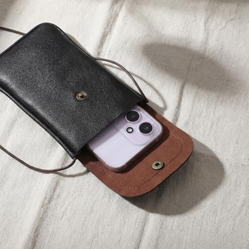 Amabro Cell Mobile Phone Pouch with Credit Card Holder for Around the Neck