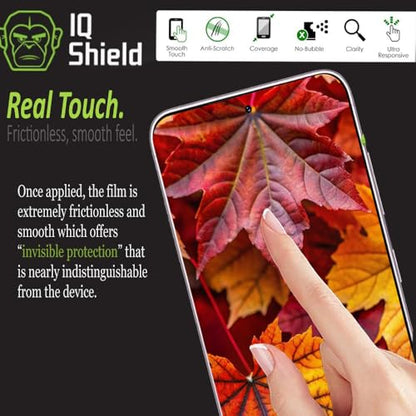 IQShield 4 Pack Screen Protector for Samsung Galaxy S23 Plus 5G/ Galaxy S23+ (6.6 Inch, 2023 Release) Works with Fingerprint Scanner Anti-Bubble Clear TPU Film - size: 6.6 Inch (Pack of 2)
