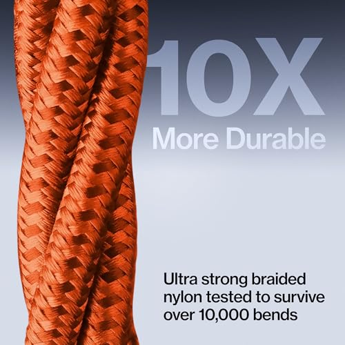 Statik MagStack Pro USB C to USB C Coiling Magnetic Charging Cable,100W - color: Orange, size: 3ft, style: USB-C to USB-C