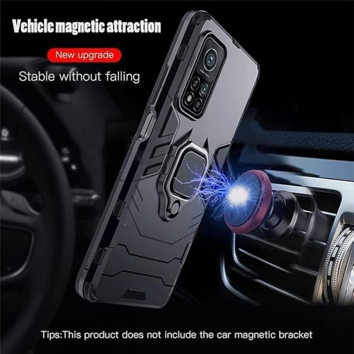 Phone Case for Xiaomi redmi Note 14 Pro Plus Case, 2 in 1 Hybrid Heavy Duty Armor Shockproof Defender Kickstand Dual Layer Bumper Hard Back Case Cover Tempered Glass Screen Protector，Black
