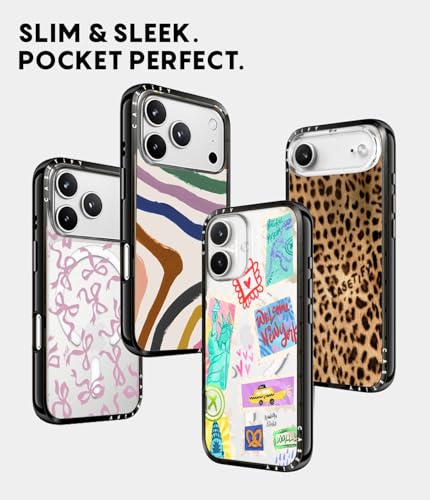 CASETiFY for iPhone 17 Case - Compact Compatible with MagSafe | Slim and Sleek | 4ft. 2x Military Grade Drop Protection | AF DREAM FLWRS | Black - color: 009. AF DREAM FLWRS, size: Iphone 17