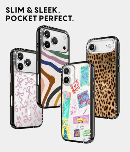 CASETiFY for iPhone 17 Case - Compact Compatible with MagSafe | Slim and Sleek | 4ft. 2x Military Grade Drop Protection | AF DREAM FLWRS | Black - color: 009. AF DREAM FLWRS, size: Iphone 17