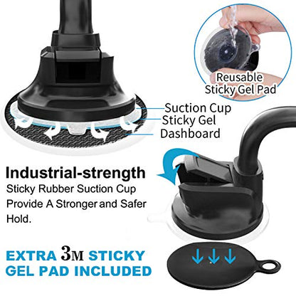 APPS2Car Magnetic Car Phone Holder Mount with Flexible Gooseneck Arm