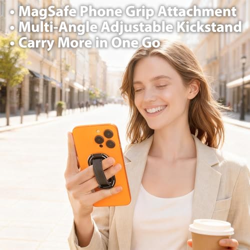 Cyberguys MagSafe Phone Grip, 360° Rotating & Magnetic