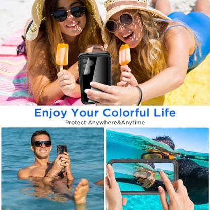 AICase for Samsung Galaxy S25 Case Waterproof, Clear Water Proof Shockproof Snowproof Dustproof Full Body Rugged Transparent Underwater Phone Case for Galaxy S25 Built-in Screen Protector - size: Galaxy S25