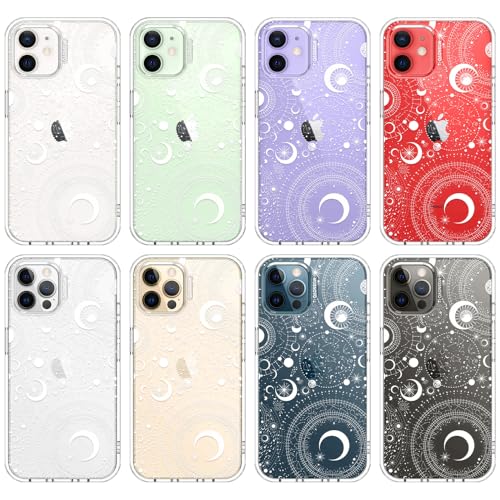 MOSNOVO Case for iPhone 12 & iPhone 12 Pro, [Buffertech 6.6ft Military-Grade Drop Protection] [Anti Peel Off Tech] Clear TPU Bumper Phone Case Cover Design - Constellation - color: Clear - Constellation, size: iPhone 12 / iPhone 12 Pro