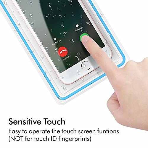 Universal Waterproof Phone Pouch, 4 Pack Waterproof Phone Case Dry Bag with Neck Strap Luminous Ornament for Water Games Cruise Essentials for iPhone 17 16 15 13 Pro Max Plus Galaxy Google up to 7.5"