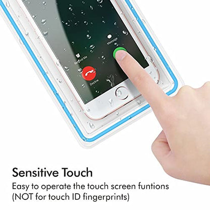 Universal Waterproof Phone Pouch, 4 Pack Waterproof Phone Case Dry Bag with Neck Strap Luminous Ornament for Water Games Cruise Essentials for iPhone 17 16 15 13 Pro Max Plus Galaxy Google up to 7.5"