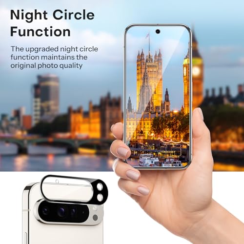 OMOTON 3+2 Pack for Google Pixel 9 Pro Screen Protector 6.3 inch - size: Pixel 9 pro-6.3 inch
