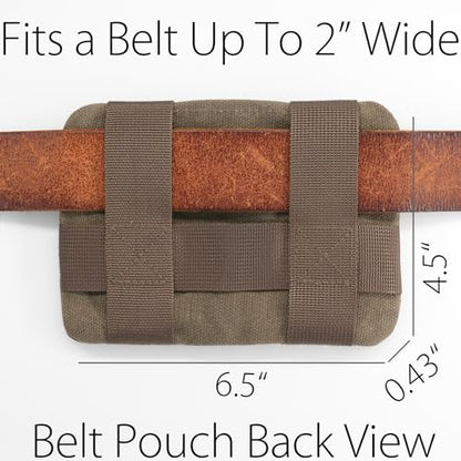 diodrio Belt Zipper Pouches for Men Women Compact EDC Pouch, YKK Zipper, Anti-theft Pickpocket Proof Safety Wallets, Waist Pack for Traveling Hiking, Water Resistant, Tough Waxed Canvas, Olive - color: Olive Small