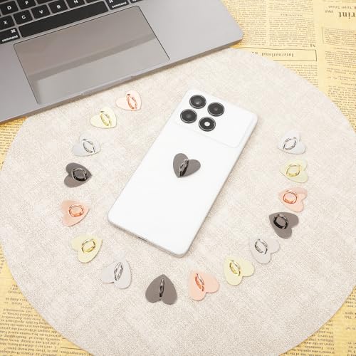 Qianyu 16 Pcs Cell Phone Ring Holder Grips 360° Rotation Finger Ring Stand