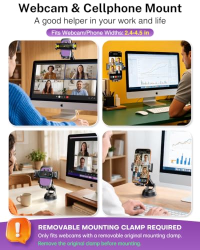 YRU True Military-Grade [360° Rotation Suction] 2026 Ultimate Car Phone Holder Mount 【90+LBS Safest Strongest & Patent Certs】 Dashboard Windshield Vent for iPhone 18 Pro Max Samsung Webcam, Purple - color: Purple