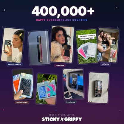 StickyGrippy Suction Phone Case Mount, Sillicon Adhesive Phone Accessory for iPhone and Android, Hands-Free Strong Grip Mirror Shower Phone Holder, Tiktok Videos and Selfies (Beige) - color: Beige