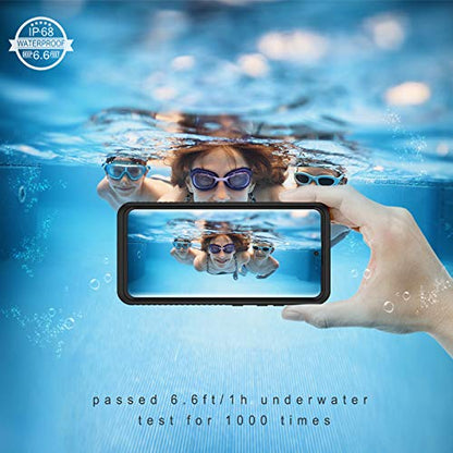 Lanhiem for Samsung Galaxy S21 Case, IP68 Waterproof Dustproof Case with Built-in Screen Protector, Rugged Full Body Shockproof Protective Phone Cover for Galaxy S21 5G 6.2 Inch, Black - size: for Galaxy S21