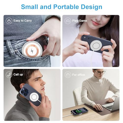 Magnetic Wireless Charger MagSafe Charger Fast Charging Pad for iPhone 18 Pro Max 17e 17 Pro Max Air 16 15 Plus 14 13 12, AirPods, USB-C/A Mag-Safe Charging Dock for Google Pixel 10a 11 Pro XL 10 Pro - color: White