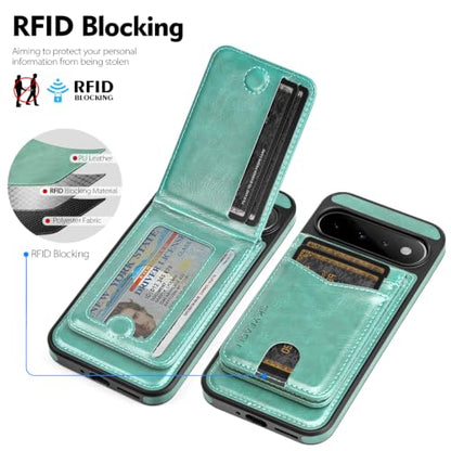 SkyEagle for MagSafe Google Pixel 11 Pro XL Wallet Case,Blue Green - color: Blue Green, size: Google Pixel 11 Pro XL - 6.8"