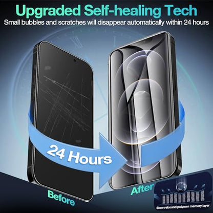 3 Pack Flexible Film Screen Protector for iPhone 12 Pro Max, Non-breakable Soft TPU Hydrogel Film for iPhone 12 Pro Max Screen Protector Film (NOT Glass) - size: iPhone 12 Pro Max