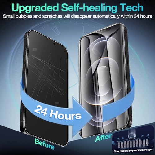 3 Pack Flexible Film Screen Protector for iPhone 12 Pro Max, Non-breakable Soft TPU Hydrogel Film for iPhone 12 Pro Max Screen Protector Film (NOT Glass) - size: iPhone 12 Pro Max
