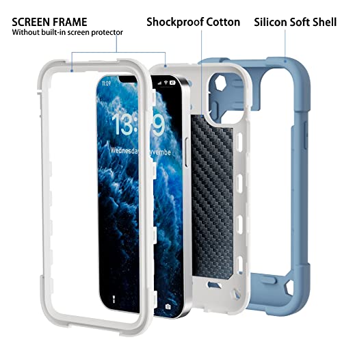 MARKILL Compatible with iPhone 11 Case 6.1 Inch with 360°Rotate Ring Stand, Military Grade Drop Protection Full Body Rugged Heavy Duty Case 3 in 1 Protective Cover Blue - color: Blue, size: iPhone 11 6.1"