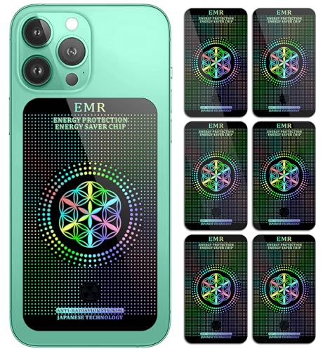 Stickers for Cell Phones/Laptops/Tablets/Devices/Household Equipment - 4.2 x 2.4 x 0.015 inches-Large Area Protection-Applies to Everyone - [Reusable] - (6 Pack) - color: Black 6p