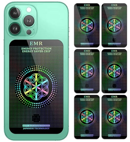 Stickers for Cell Phones/Laptops/Tablets/Devices/Household Equipment - 4.2 x 2.4 x 0.015 inches-Large Area Protection-Applies to Everyone - [Reusable] - (6 Pack) - color: Black 6p