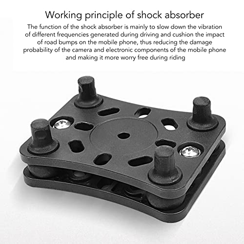 Motorcycle Phone Mount Shock Absorber - Robust Nylon & Silicone Vibration Buffer Holder for Cycle & Motorbike Assurance with Universal Compatibility