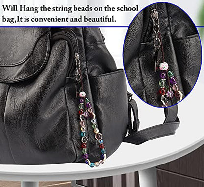 Cell Phone Lanyard Strap Bling Crystal Beads Hand Wrist Lanyard - color: 17cm Multicolor
