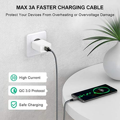 etguuds Long USB A to USB C Cable 15ft, 2-Pack USB to USB C Charging Cable - color: Gray