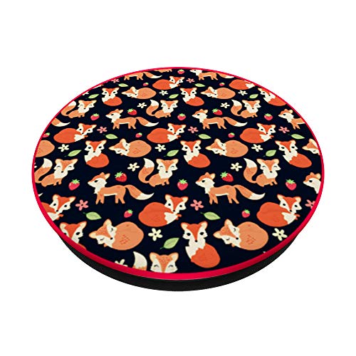 Cute Fox Pop Socket - Fox Lover Gifts - Fox 2 PopSockets PopGrip: Swappable Grip for Phones & Tablets