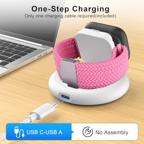 Foldable Magnetic Charging Dock Compatible for Sync UP Kids Watch 2 Charger - color: White for Sync UP Watch 2