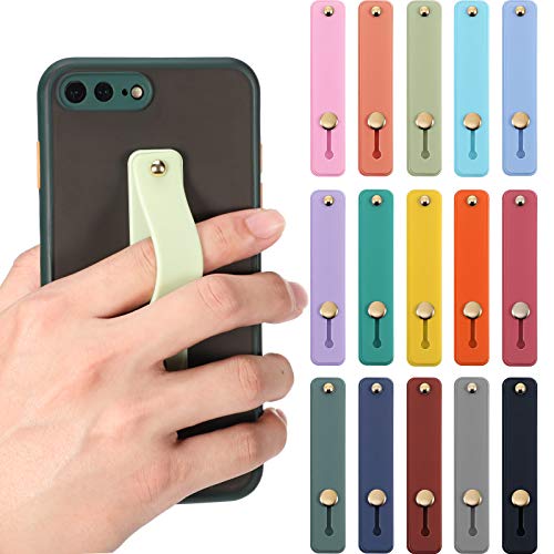 Weewooday 15 Pcs Phone Grip Strap Telescopic Finger Strap Stand,Colorful - color: Colorful
