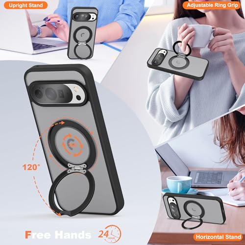 Compatible with Google 9/10 Pro XL Case with Stand 6.8",Black - color: Black, size: Google Pixel 9 Pro XL/Pixel 10 Pro XL