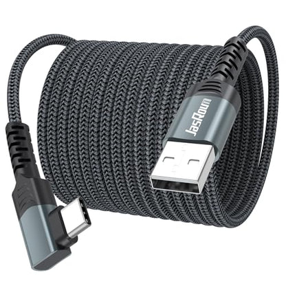 25 Ft USB C Cable Right Angle, Only 3A Charging Long 90 Degree USBC - size: 25 Feet