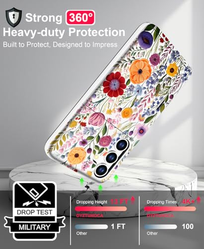 for Samsung Galaxy S24 / S25 Case - Red Nice Floral - color: Red Nice Floral
