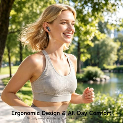 MINISO True Wireless Earbuds with Charging Case, Bluetooth 6.0 Ear Buds - color: Black