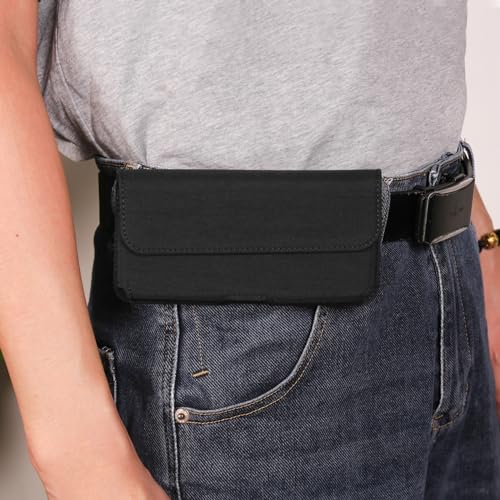 Cell Phone Holster Pouch Belt Clip Case Holder for Samsung Galaxy S25 Ultra S24 Ultra S23 Ultra S22 Ultra S21 Plus S24 FE A36 A26 A16 A15 A13 A32, iPhone 15 14 13 Pro Max, Moto G Play G Stylus 5G 2024 - size: Large