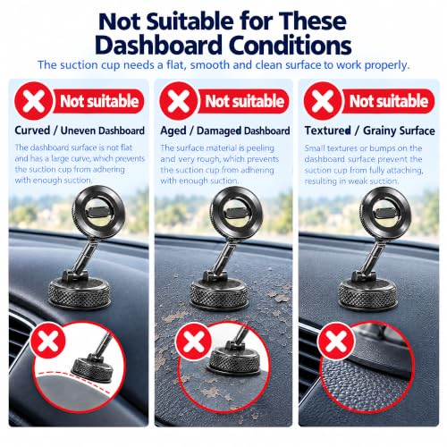 2026 Upgraded Magnetic Car Phone Holder for MagSafe iPhone 18-12 Pro Max