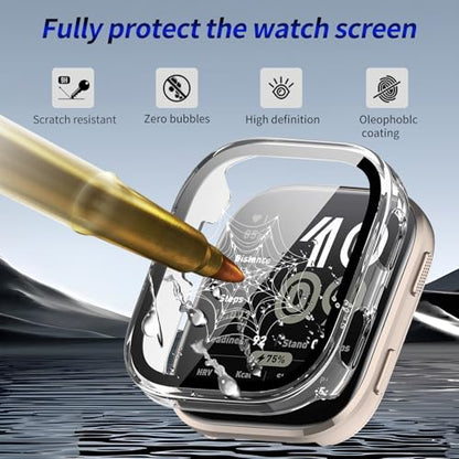 2 Pack for Amazfit Bip 6 Screen Protector Case - color: Clear+Clear
