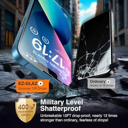 EZ-GLAZ-4+2 Pack for iPhone 13 Screen Protector (6.1") HD Clear - size: iPhone 13