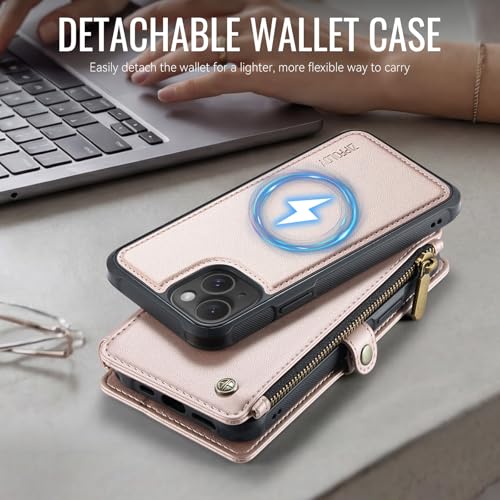 for iPhone 14 Plus - Phone Case Wallet Magnetic, Champagne Gold - color: Champagne Gold, size: iPhone 14 Plus