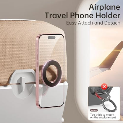 SYNCWIRE Magnetic Phone Ring Holder, for MagSafe Phone Grip Stand Kickstand - color: Pink