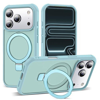 SKYLMW Compatible with iPhone 17 Pro Case with Stand,Blue | iPhone 17 Pro Phone Case 6.3",Magnetic Ring Stand,Compatible with MagSafe,Military-Grade Protection,Great Grip Feeling - color: Blue, size: Iphone 17 Pro