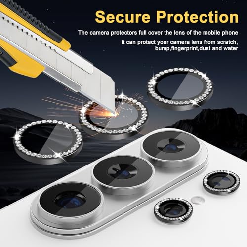 Camera Lens Protector for Samsung Galaxy S26 Ultra, Diamond Black - color: Diamond Black