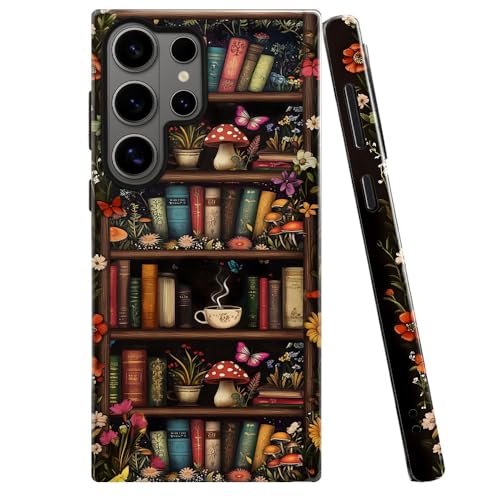 Case for Samsung Galaxy S26 Ultra,Camera Protection Soft Glossy Phone Case - Retro Book Mushroom - color: Retro Book Mushroom, size: Samsung Galaxy S26 Ultra