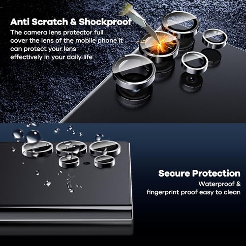 AACL 3-Pack for Samsung Galaxy S24 Ultra Screen Protector Tempered Glass