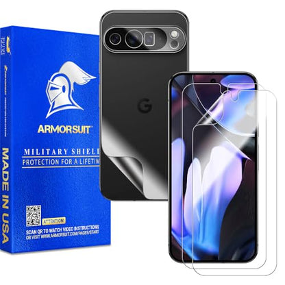 ArmorSuit 2+2 Pack Full Body Skin + Screen Protector for Google Pixel 9 Pro XL HD Clear MilitaryShield Film - Made in USA