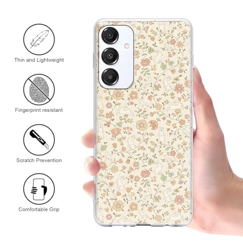 Case for Samsung Galaxy A15 5G, Clear, 2 Pack - color: Flower Bunny, size: Samsung Galaxy A15 5G