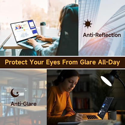 2 Pack Anti Blue Light Screen Protector Compatible with MacBook Air 15 Inch(2023-2026, M2/M3/M4/M5), Eye Protection Matte Anti Glare Screen Protector for 15.3In Mac Air - size: MacBook Air 15 Inch
