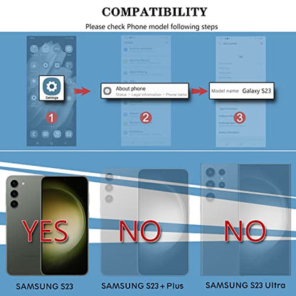 Samsung Galaxy S23 Wallet Case,Zipper Folio Leather Case Wallet with Card Holder Strap Wristlet Detachable Magnetic Protective Back Case for Samsung Galaxy S23 5G 6.1 Inch(Blue) - color: Blue, size: S23 5G 6.1 Inch