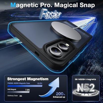 for Samsung Galaxy S25 Edge Case with MagSafe - color: Black, size: Galaxy S25 Edge with Stand